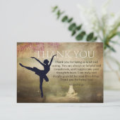 ビューティフルバレリナスワンレイクダンスヴィンテージ サンキューカード (スタンド正面)