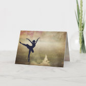 ビューティフルバレリナスワンレイクダンスヴィンテージ サンキューカード (裏面)