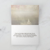 ビューティフルバレリナスワンレイクダンスヴィンテージ サンキューカード (内部)