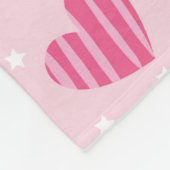 ビューティフルバレンタインハートデザイン フリースブランケット (角)