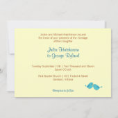 ビューティフルバードツリー結婚式招待状 招待状 (裏面)