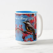 ビューティフルバード春絵画ズ ツートーンマグカップ (正面右)