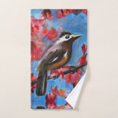 ビューティフルバード春絵画ズ バスタオルセット (ハンドタオル)