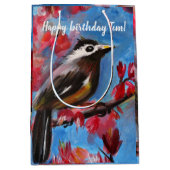 ビューティフルバード春絵画ズ ミディアムペーパーバッグ (正面)