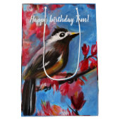 ビューティフルバード春絵画ズ ミディアムペーパーバッグ (裏面)