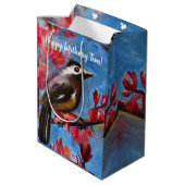 ビューティフルバード春絵画ズ ミディアムペーパーバッグ (裏面アングル)