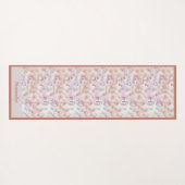 ビューティフルパステルウォーターカラーゼンヨガナマステ ヨガマット (裏面(横))