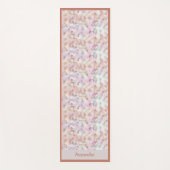 ビューティフルパステルウォーターカラーゼンヨガナマステ ヨガマット (正面)