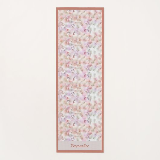 ビューティフルパステルウォーターカラーゼンヨガナマステ ヨガマット (正面)