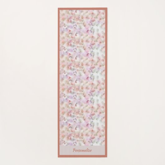 ビューティフルパステルウォーターカラーゼンヨガナマステ ヨガマット (裏面)