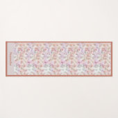 ビューティフルパステルウォーターカラーゼンヨガナマステ ヨガマット (正面(横))