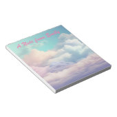 ビューティフルパステルクラウド ノートパッド (アングル)