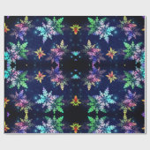 ビューティフルパステルスノーフレークインスター銀河系 ラッピングペーパー (フラット)