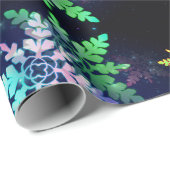 ビューティフルパステルスノーフレークインスター銀河系 ラッピングペーパー (ロールコーナー)