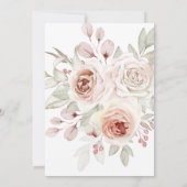 ビューティフルパステルフローラウェディングシャワー招待状 招待状 (裏面)