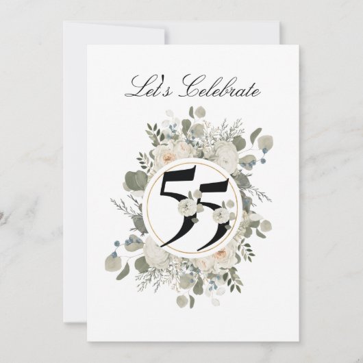 ビューティフルパステルフローラ55周年記念 招待状 (正面)