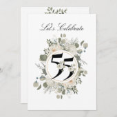 ビューティフルパステルフローラ55周年記念 招待状 (正面/裏面)