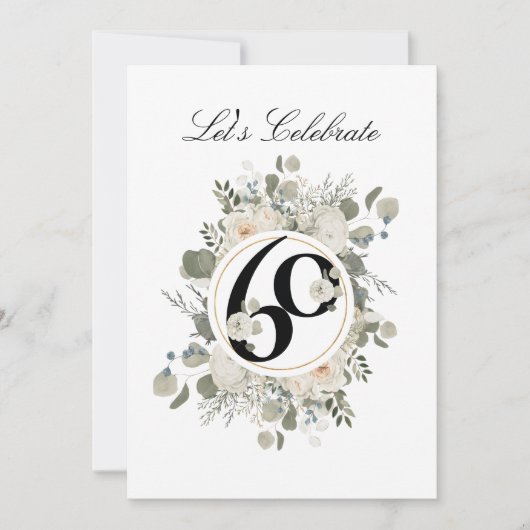 ビューティフルパステルフローラ60周年記念 招待状 (正面)