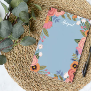 ビューティフルパステルボホフラワーズ – 名前をカスタムする ポストイット