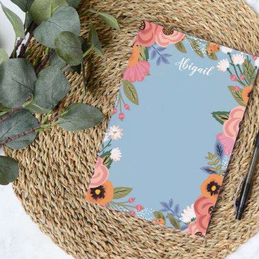 ビューティフルパステルボホフラワーズ – 名前をカスタムする ポストイット