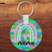 ビューティフルパステルマママレインボー キーホルダー (正面)