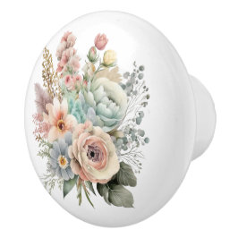 ビューティフルパステルミックスフローラブーケ セラミックノブ