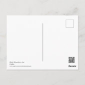 ビューティフルパフィンスケッチ ポストカード (裏面)