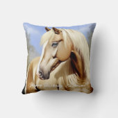 ビューティフルパロミノホース誕生日 クッション (裏面)