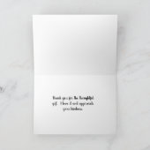 ビューティフルパープルアイリスありがとう カード (内部)