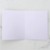 ビューティフルパープルアイリス花フローラ写真 カード (内部)