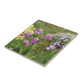 ビューティフルパープルアイリス花フローラ写真 タイル (側面)