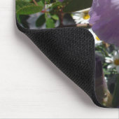 ビューティフルパープルアイリス花フローラ写真 マウスパッド (コーナー)