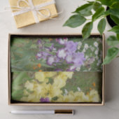 ビューティフルパープルアイリス花フローラ写真 薄葉紙 (ギフト)