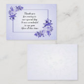 ビューティフルパープルサンキューカード ノートカード (正面/裏面)