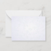 ビューティフルパープルサンキューカード ノートカード (裏面)