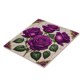 ビューティフルパープルバラ人気があるコレクション タイル