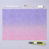 ビューティフルパープルピンクグリッター グラデーション 薄葉紙 (クラフト)