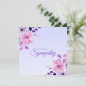 ビューティフルパープルピンクフローラ最深悔やみや弔慰 (スタンド正面)