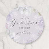 ビューティフルパープルフローラクインセアニラグラシアス名 フェイバータグ (裏面)