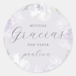 ビューティフルパープルフローラクインセアニラグラシアス名 ラウンドシール