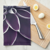 ビューティフルパープルフローラ キッチンタオル (四つ折り)