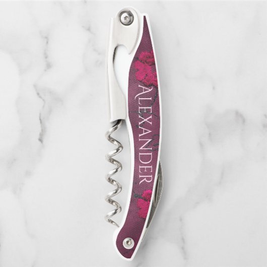 ビューティフルパープルフローラ ソムリエナイフ (正面)