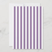 ビューティフルパープルポピーズブライダルシャワー 招待状 (裏面)