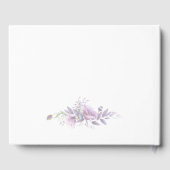 ビューティフルパープルポピーブライダルシャワー ゲストブック (裏面)