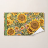 ビューティフルヒマワリトレンディーコレクション バスタオルセット (ハンドタオル)