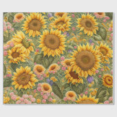ビューティフルヒマワリトレンディーコレクション ラッピングペーパー (フラット)