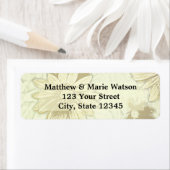 ビューティフルヒマワリフローラデザイン ラベル (インサイチュ)