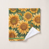 ビューティフルヒマワリモダンコレクション バスタオルセット (ウォッシュタオル)