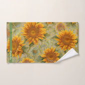 ビューティフルヒマワリ人気があるコレクション バスタオルセット (ハンドタオル)