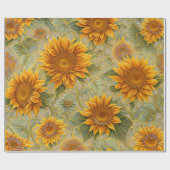 ビューティフルヒマワリ人気があるコレクション ラッピングペーパー (フラット)